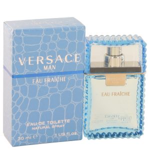 Versace Man by Versace Eau Fraiche Eau De Toilette Spray (Blue) 1 oz (Men)