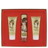 Love & Luck by Christian Audigier Gift Set -- 1.7 oz Eau De Parfum Spray + 3 oz Body Lotion + 3 oz Bath & Shower Gel (Women)