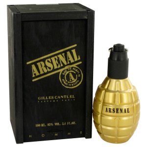 Arsenal Gold by Gilles Cantuel Eau De Parfum Spray 3.4 oz (Men)
