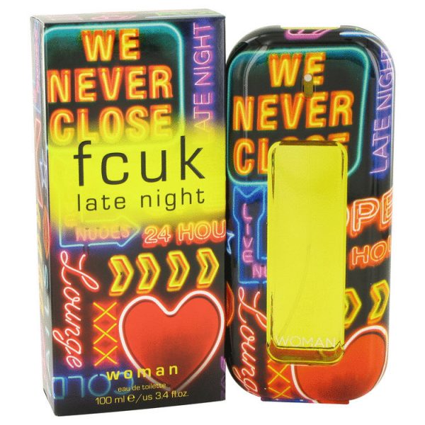 FCUK Late Night by French Connection Eau De Toilette Spray 3.4 oz (Women)