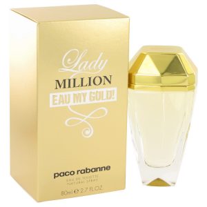 Lady Million Eau My Gold by Paco Rabanne Eau De Toilette Spray 2.7 oz (Women)