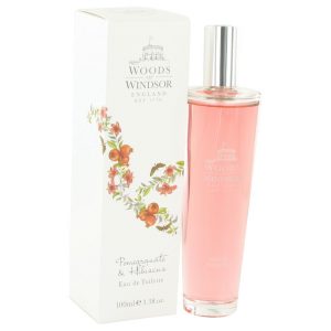 Pomegranate & Hibiscus by Woods of Windsor Eau De Toilette Spray 3.4 oz (Women)