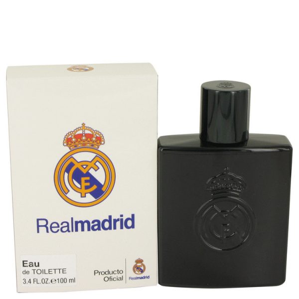 Real Madrid Black by Air Val International Eau De Toilette Spray 3.4 oz (Men)